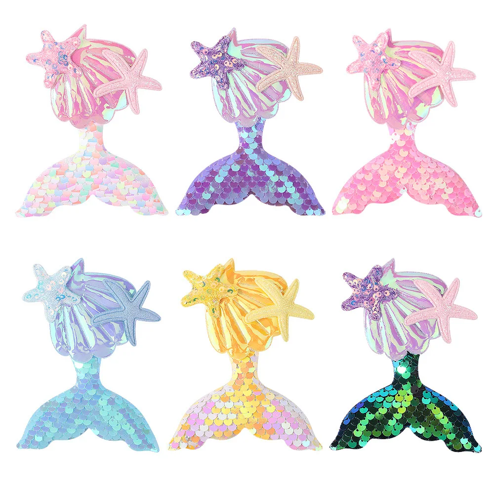 60 pcs/Lot, Sequin Fish Tail Shell Star Hair Clips Baby Photography Props Kids Girls Hair Accessories
60 pcs/Lot, Sequin Fish Tail Shell Star Hair Clips Baby Photography Props Kids Girls Hair Accessories