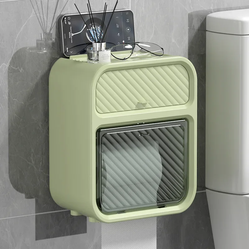 Bathroom tissue holder wall mounted waterproof box no punching toilet paper roll paper storage rack bathroom accessories
Bathroom tissue holder wall mounted waterproof box no punching toilet paper roll paper storage rack bathroom accessories