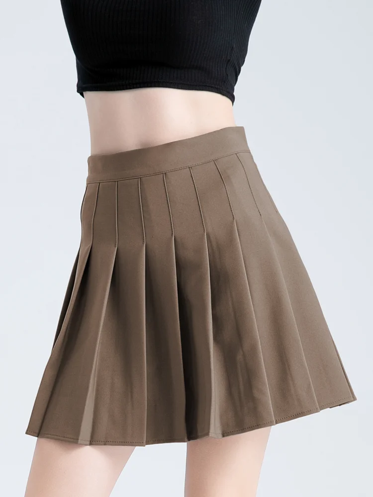 Women's Brown Pleated Skirt High Waist A-line Mini Korean Style Harajuku Fashion Summer Short Saia Preta Plissada Black Skirts
Women's Brown Pleated Skirt High Waist A-line Mini Korean Style Harajuku Fashion Summer Short Saia Preta Plissada Black Skirts