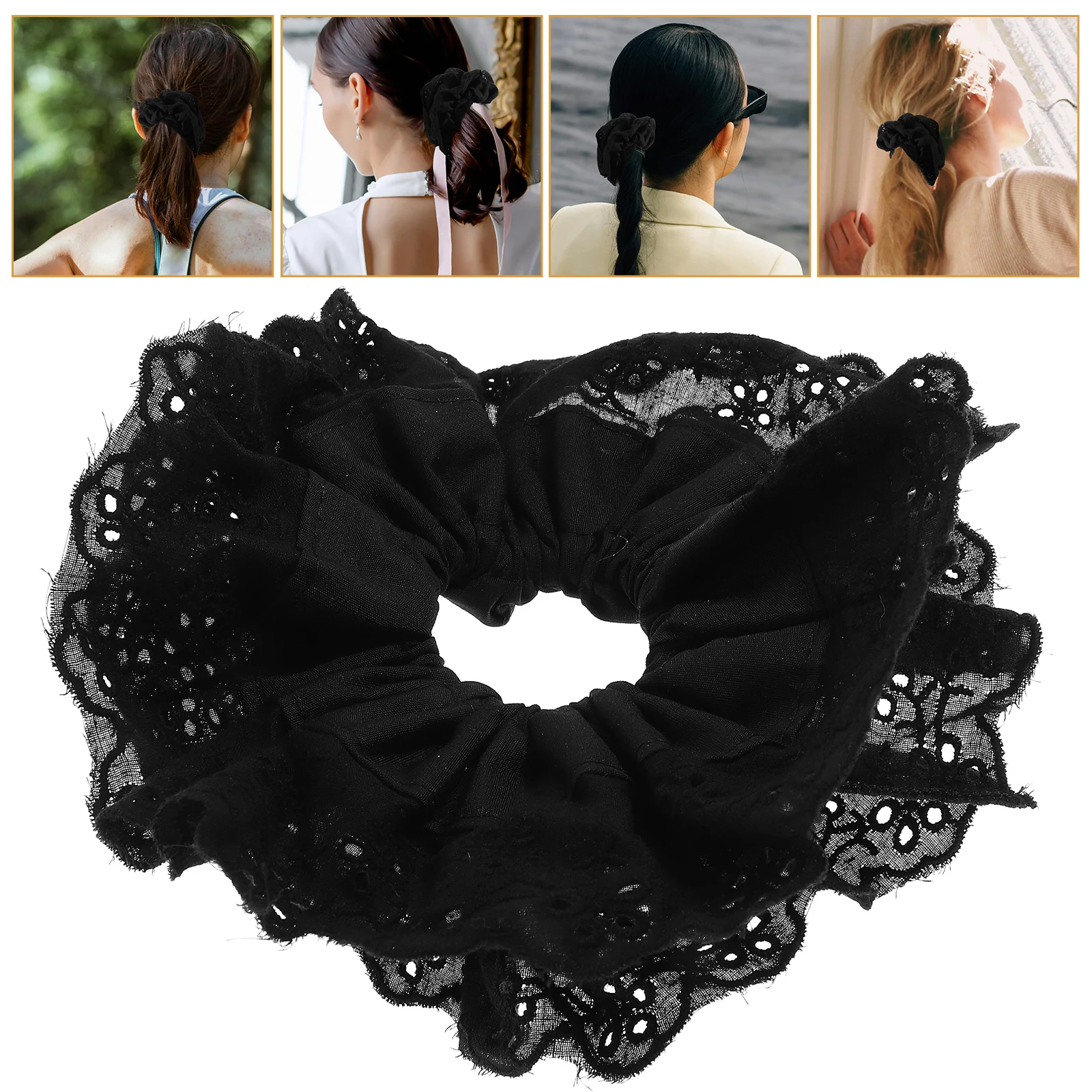 Double Lace Hair Ring Decorative Ponytail Holders Ties Girls Accessories for Cute Scrunchies Hollow Out Ornaments Women
Double Lace Hair Ring Decorative Ponytail Holders Ties Girls Accessories for Cute Scrunchies Hollow Out Ornaments Women