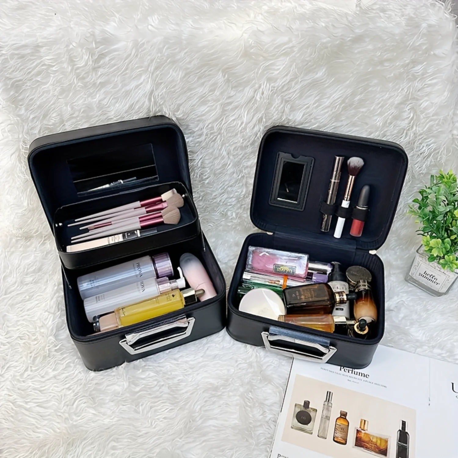 1PC Makeup Bag Portable Large Capacity Cosmetic Bag Waterproof Travel Size Portable Cosmetic Case With Handle
1PC Makeup Bag Portable Large Capacity Cosmetic Bag Waterproof Travel Size Portable Cosmetic Case With Handle
