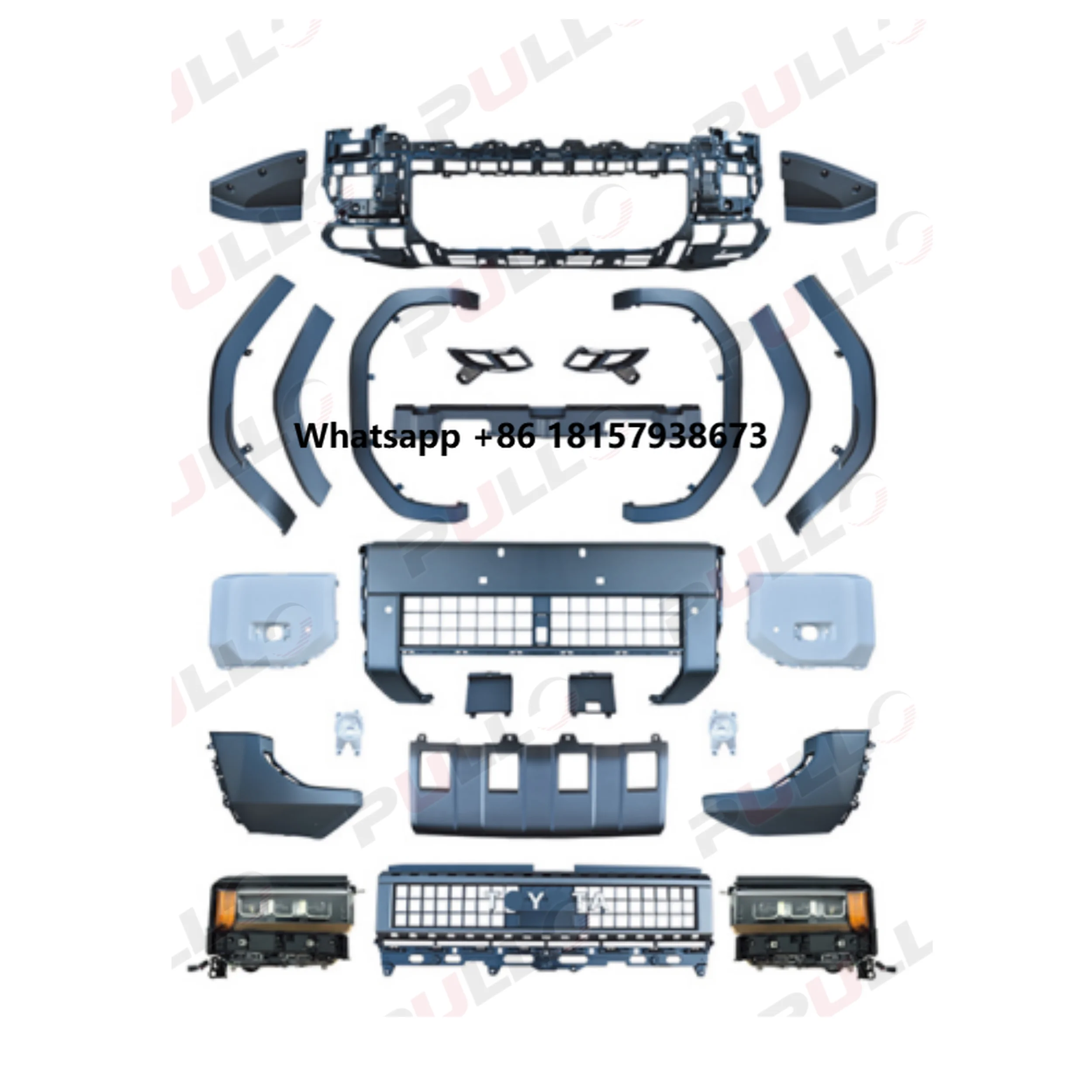 Auto Body Kit for TOYOO-TA Prado LC250 Low to High Contain the Led Headlight PP Car Bumpers Eyebrow
Auto Body Kit for TOYOO-TA Prado LC250 Low to High Contain the Led Headlight PP Car Bumpers Eyebrow