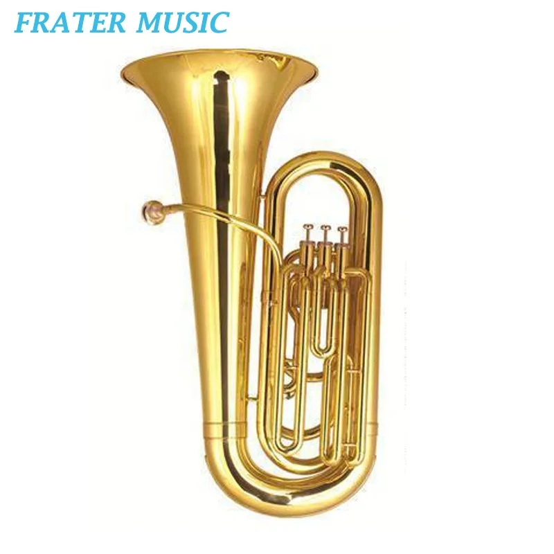 High Grade Gold Lacquer Brass Instruments Bb Key 3 / 4 Piston Tuba With 3 Curponickel Pistons (JTU-510)
High Grade Gold Lacquer Brass Instruments Bb Key 3 / 4 Piston Tuba With 3 Curponickel Pistons (JTU-510)