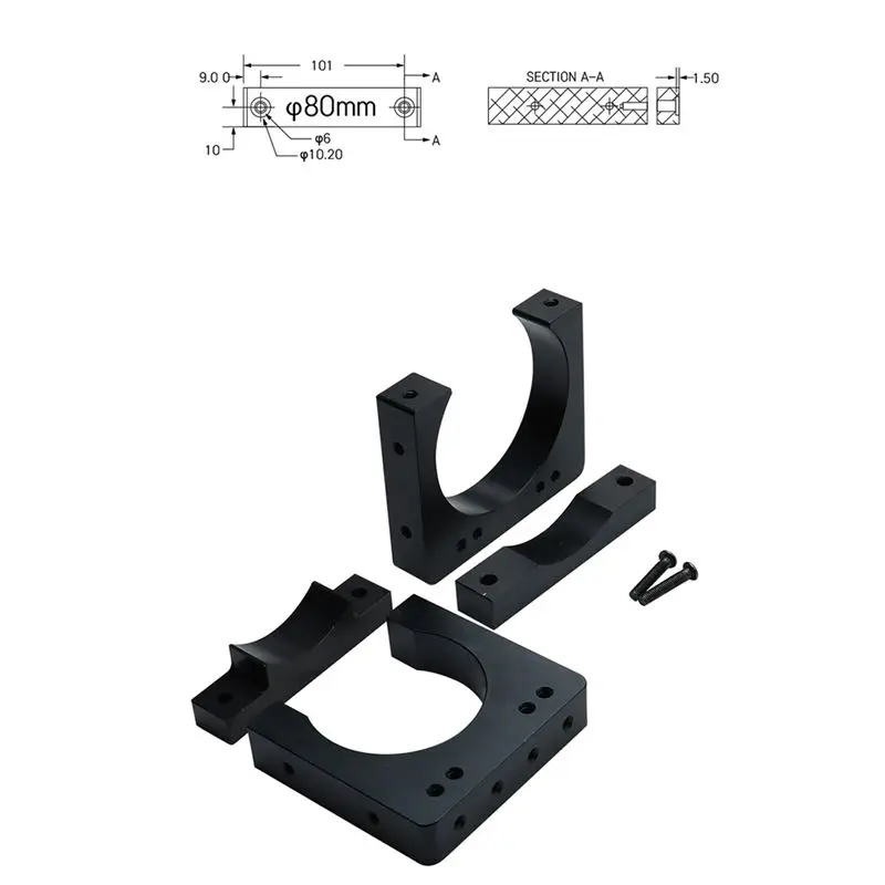 ABCD 2 Pcs CNC Engraving Machine Diameter 65mm Spindle Motor Fixture Aluminum Support Mounting Base Bracket(65mm)
ABCD 2 Pcs CNC Engraving Machine Diameter 65mm Spindle Motor Fixture Aluminum Support Mounting Base Bracket(65mm)