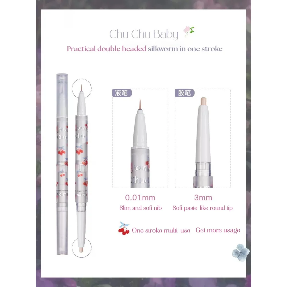 FLORTTE Nice to Meet Chu Double-Headed Silkworm Eyeshadow Pen and Eyeliner Suborbital Hypertrophic Orbicularis Pen Makeup
FLORTTE Nice to Meet Chu Double-Headed Silkworm Eyeshadow Pen and Eyeliner Suborbital Hypertrophic Orbicularis Pen Makeup