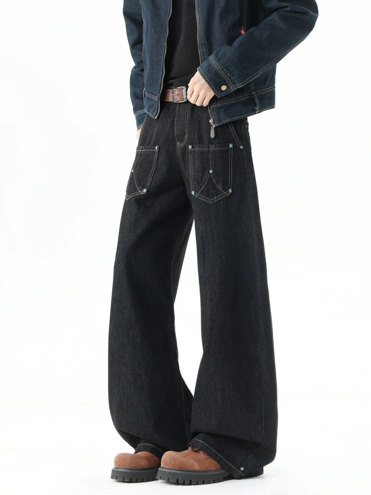 Retro Original Color Denim Men's Spring High Street Straight Leg Long Pants Trendy Brand Washed Knife Jeans
Retro Original Color Denim Men's Spring High Street Straight Leg Long Pants Trendy Brand Washed Knife Jeans