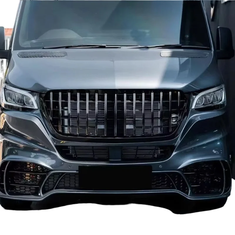 Hot Sale GT Bodykit Front Bumper and Grille for Sprinter W906 W907 W910 2018-2020 Car Exterior Accessories
Hot Sale GT Bodykit Front Bumper and Grille for Sprinter W906 W907 W910 2018-2020 Car Exterior Accessories