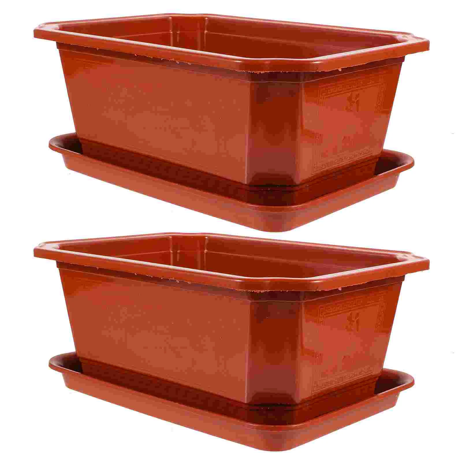 2 Pcs Flowerpot Practical Bonsai Planter Bowl Decorative Plastic Garden Pots Indoor Office
2 Pcs Flowerpot Practical Bonsai Planter Bowl Decorative Plastic Garden Pots Indoor Office