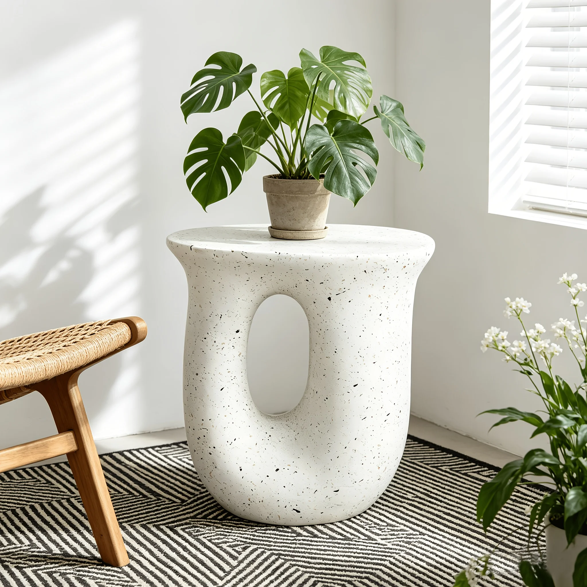 Modern Decorative Garden Stool Concrete Side Table Heavy Duty Patio Sturdy Faux Terrazzo Garden Stool Side Table Plant Table
Modern Decorative Garden Stool Concrete Side Table Heavy Duty Patio Sturdy Faux Terrazzo Garden Stool Side Table Plant Table