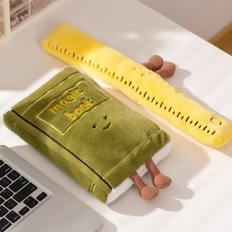 Adorable Cartoon Stationery Series Plush Toys Soft Delicate Pencil Book Ruler Toys Creative Desk Decor Funny Gift To Children
Adorable Cartoon Stationery Series Plush Toys Soft Delicate Pencil Book Ruler Toys Creative Desk Decor Funny Gift To Children