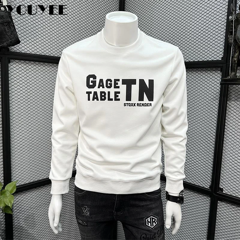 Letter Sweater Men's Autum Winter Trendy Slim Fit Trend Handsome Pullover Casual Long Sleeve T-shirt Top Fashion Male Hoodies
Letter Sweater Men's Autum Winter Trendy Slim Fit Trend Handsome Pullover Casual Long Sleeve T-shirt Top Fashion Male Hoodies