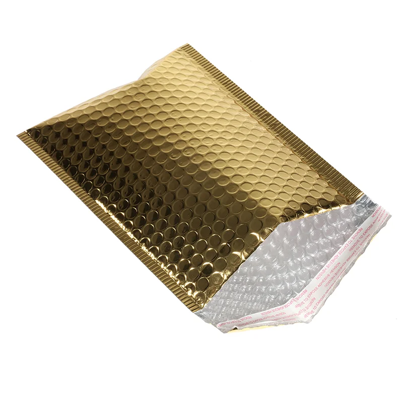 50PCS Aluminized Film Bubble Mailer Gold Mailing Envelope Waterproof Courier Bag Padded Bubble Envelopes Pack Bag for Shipping
50PCS Aluminized Film Bubble Mailer Gold Mailing Envelope Waterproof Courier Bag Padded Bubble Envelopes Pack Bag for Shipping