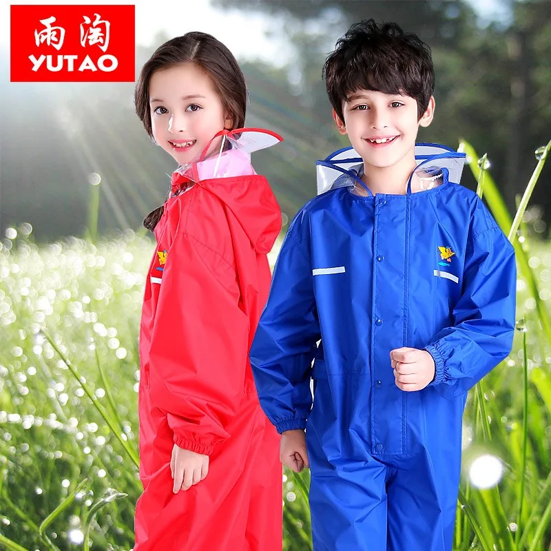 Children's One-Piece Raincoat Baby Waterproof Kindergarten Hooded Full Body Thickened Waterproof Clothing for Kids
Children's One-Piece Raincoat Baby Waterproof Kindergarten Hooded Full Body Thickened Waterproof Clothing for Kids
