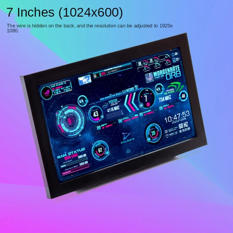 Chassis Dynamic Display Host Temperature Control Auxiliary Screen Aida64 Hardware Temperature Monitoring 7-Inch 5-Inch DIY
Chassis Dynamic Display Host Temperature Control Auxiliary Screen Aida64 Hardware Temperature Monitoring 7-Inch 5-Inch DIY