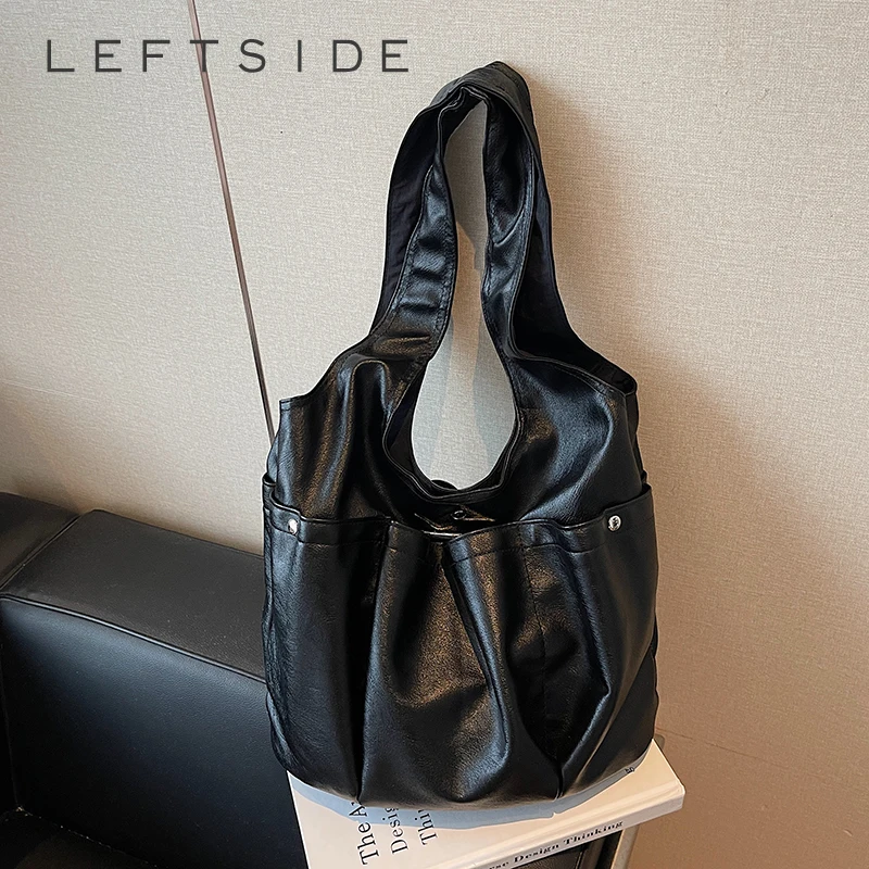 LEFTSIDE Small PU Leather Shoulder Bags for Women 2025 Luxury Designer Underarm Bag Females Brand Retro Simple Handbags 
LEFTSIDE Small PU Leather Shoulder Bags for Women 2025 Luxury Designer Underarm Bag Females Brand Retro Simple Handbags