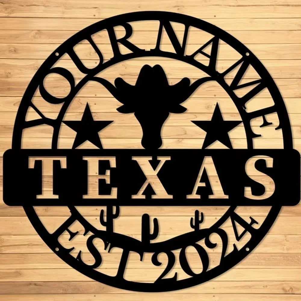 Stand - out Personalized Texas Metal Signs.Custom Nameplates,Stylish Black Design.Perfect for Texas Sheds,Monogram Surname Gifts
Stand - out Personalized Texas Metal Signs.Custom Nameplates,Stylish Black Design.Perfect for Texas Sheds,Monogram Surname Gifts