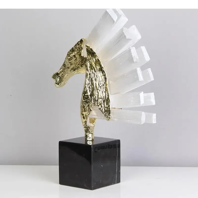 Nordic Resin Gold Horse Animal Sculpture Crystal Ornament Living Room Porch Decoration Art Statue Home Decor Accessories
Nordic Resin Gold Horse Animal Sculpture Crystal Ornament Living Room Porch Decoration Art Statue Home Decor Accessories