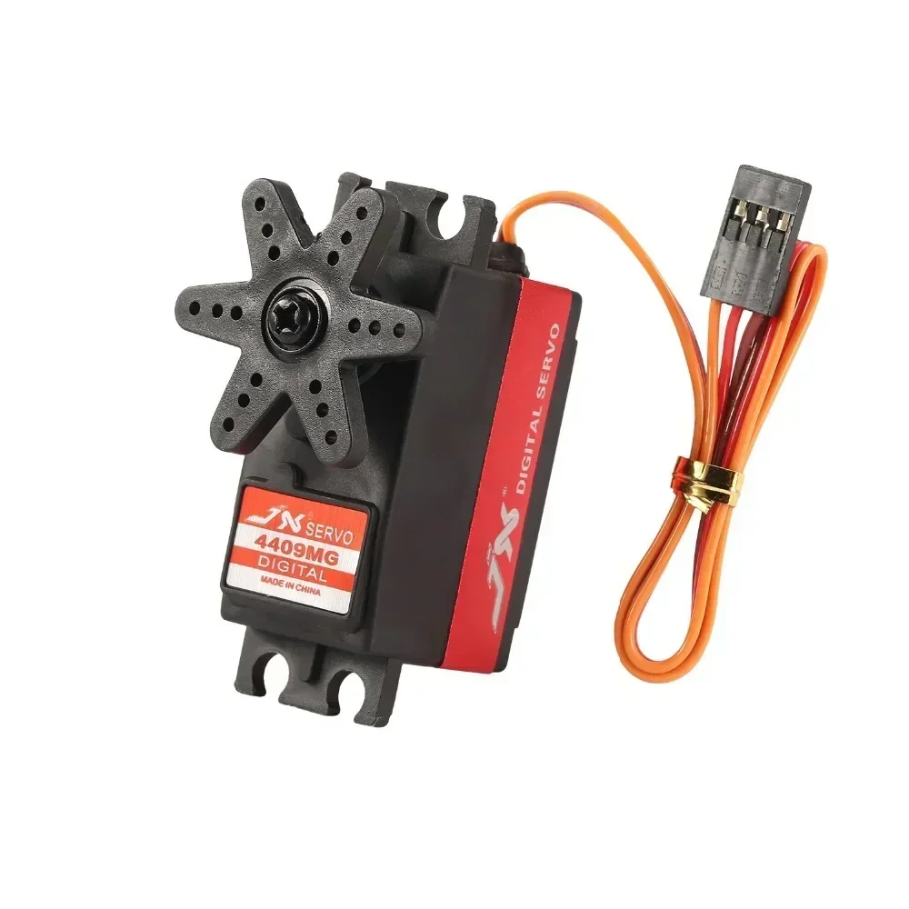 Сервопривод JX PDI-4409MG, 9 кг, большой крутящий момент, стандартный короткий цифровой сервопривод 180 градусов с металлическим рычагом 25 т для радиоуправляемого дрифта 1/8 1/10
Сервопривод JX PDI-4409MG, 9 кг, большой крутящий момент, стандартный короткий цифровой сервопривод 180 градусов с металлическим рычагом 25 т для радиоуправляемого дрифта 1/8 1/10