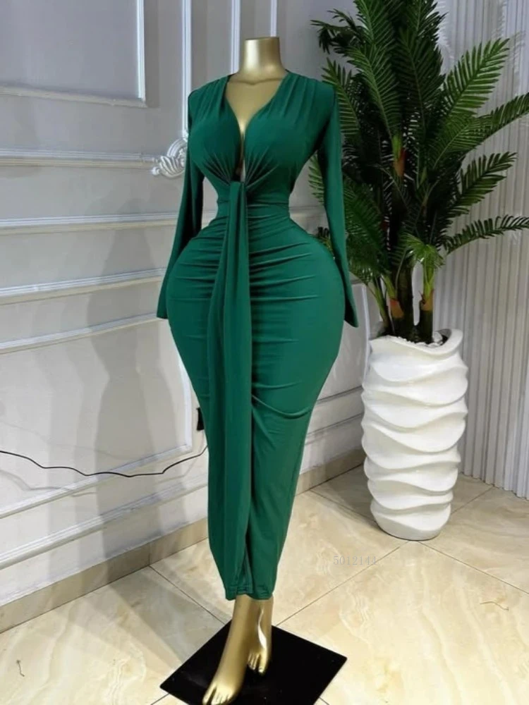 Women Long Sleeve Bowknot Deep V-neck Bodycon Midi Maxi Dress 2026 Birthday Holiday Party Trendy Long Dresses Vestidos
Women Long Sleeve Bowknot Deep V-neck Bodycon Midi Maxi Dress 2026 Birthday Holiday Party Trendy Long Dresses Vestidos