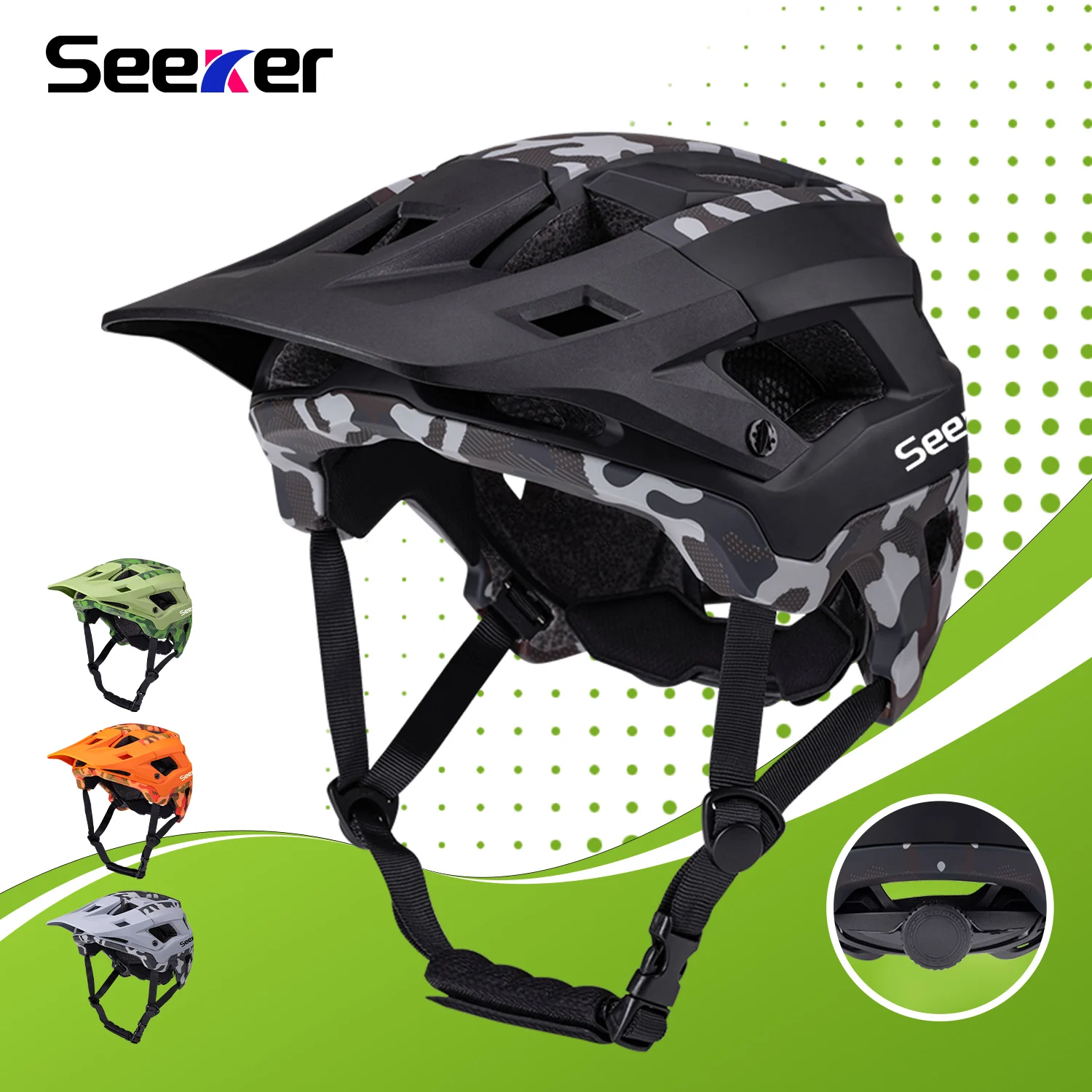 UMUSEEKER lightweight breathable mountain bike helmet road bike helmet bicycle safety protection riding helmet camouflage style
UMUSEEKER lightweight breathable mountain bike helmet road bike helmet bicycle safety protection riding helmet camouflage style