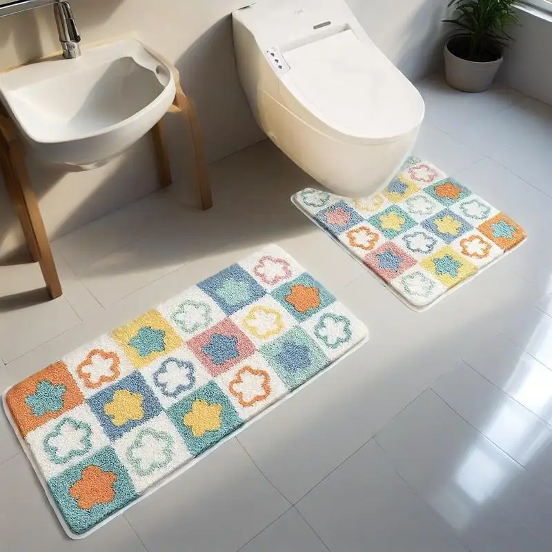 Hello Flower Bath Mat Set, Luxuriously Thick Bathroom Rug, Ultra-Absorbent & Non-Slip, Perfect for Bathroom & Toilet Décor
Hello Flower Bath Mat Set, Luxuriously Thick Bathroom Rug, Ultra-Absorbent & Non-Slip, Perfect for Bathroom & Toilet Décor