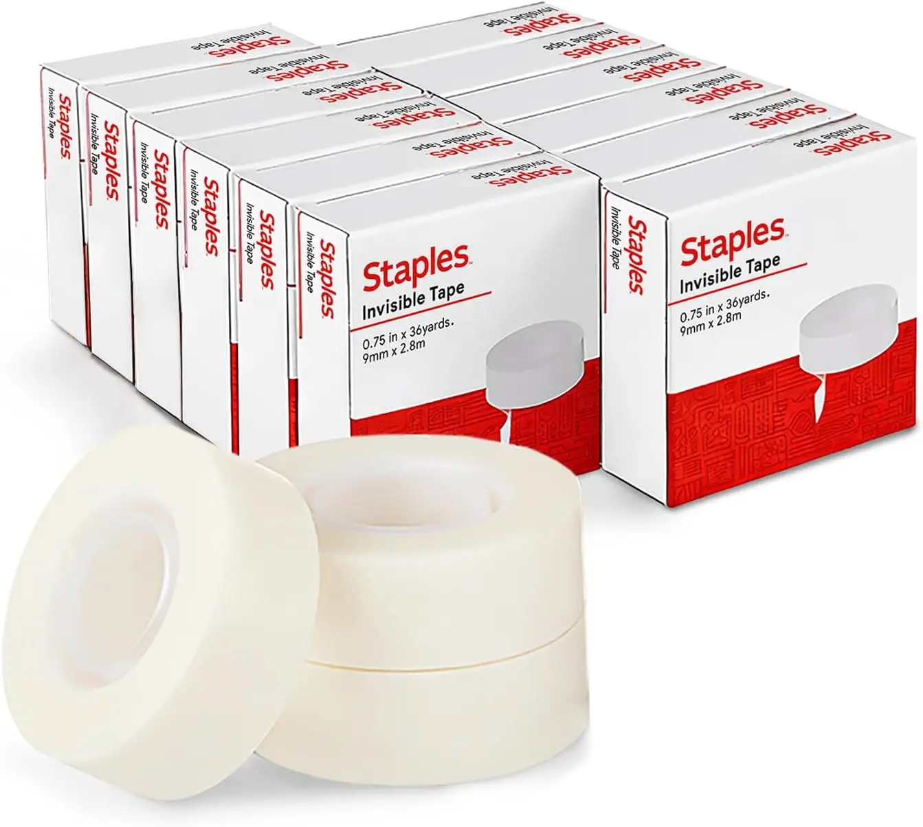 Invisible Clear Tape, 0.75" x 36 yds, 12 Rolls – Matte Finish for Repairs, Labeling & Office Use, Permanent Adhesive, Easy to
Invisible Clear Tape, 0.75" x 36 yds, 12 Rolls – Matte Finish for Repairs, Labeling & Office Use, Permanent Adhesive, Easy to