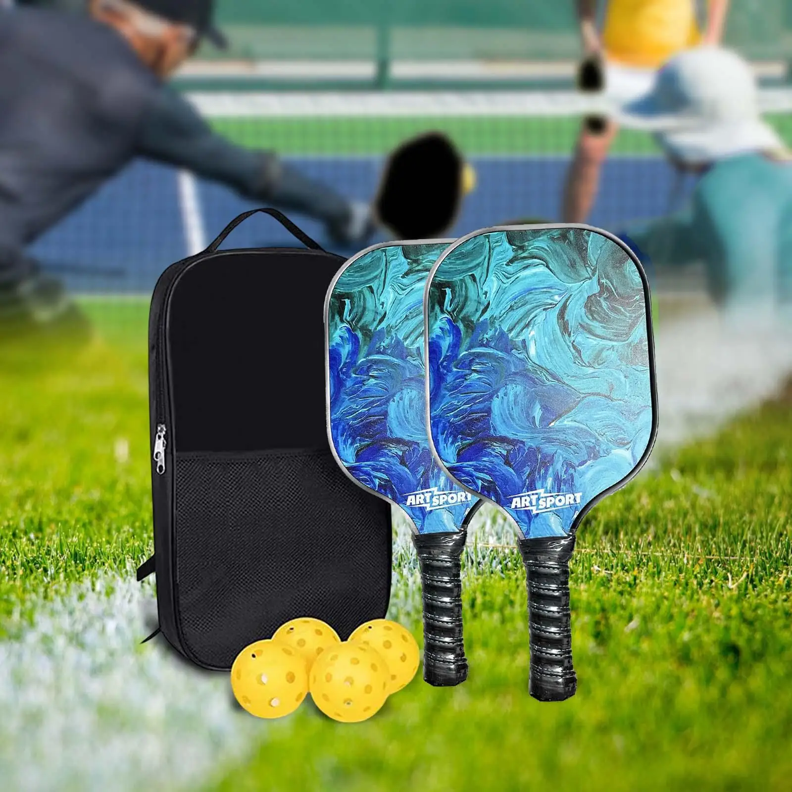 Набор лопастей Pickleball включает в себя 2 ракетки, 4 мяча, сумка для переноски для детей в помещении
Набор лопастей Pickleball включает в себя 2 ракетки, 4 мяча, сумка для переноски для детей в помещении