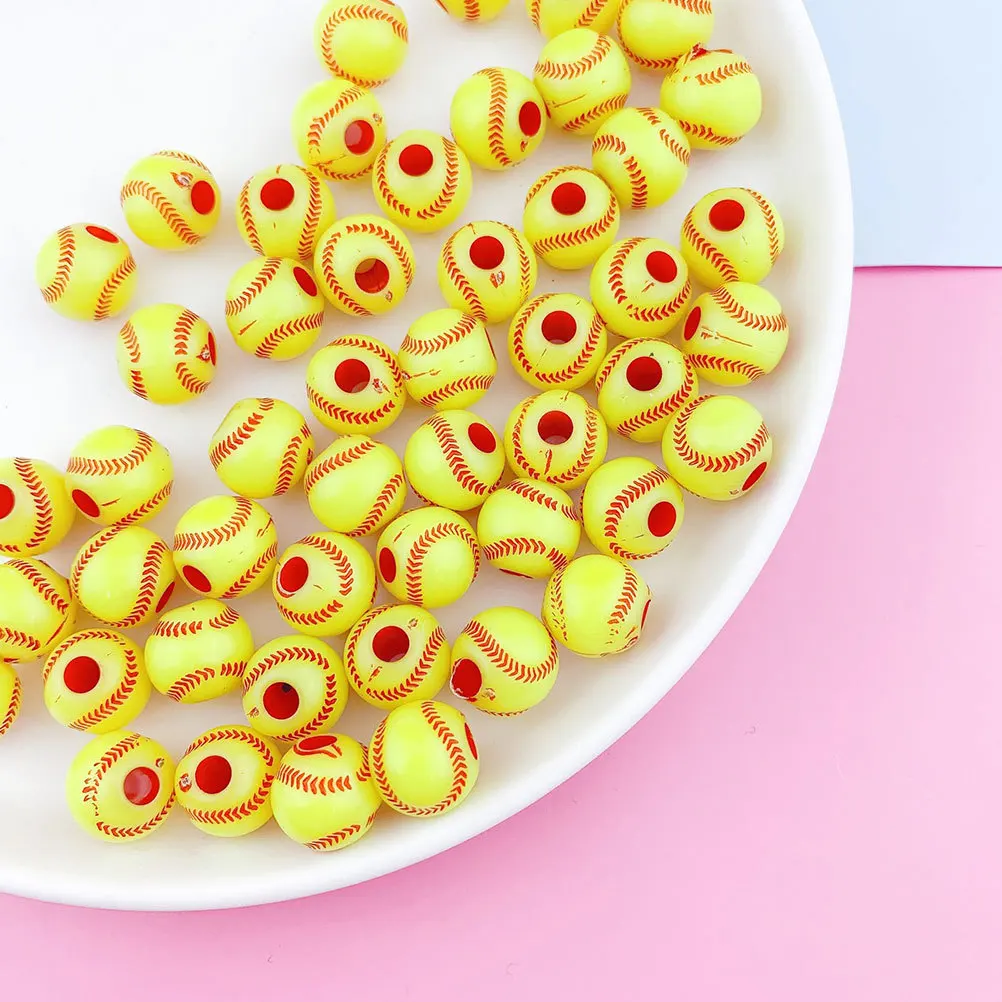 200pcs Yellow Baseball Loose Beads Diy Jewelry Making Bracelet Necklace Craft Supplies Bead Material Decor Accessories
200pcs Yellow Baseball Loose Beads Diy Jewelry Making Bracelet Necklace Craft Supplies Bead Material Decor Accessories