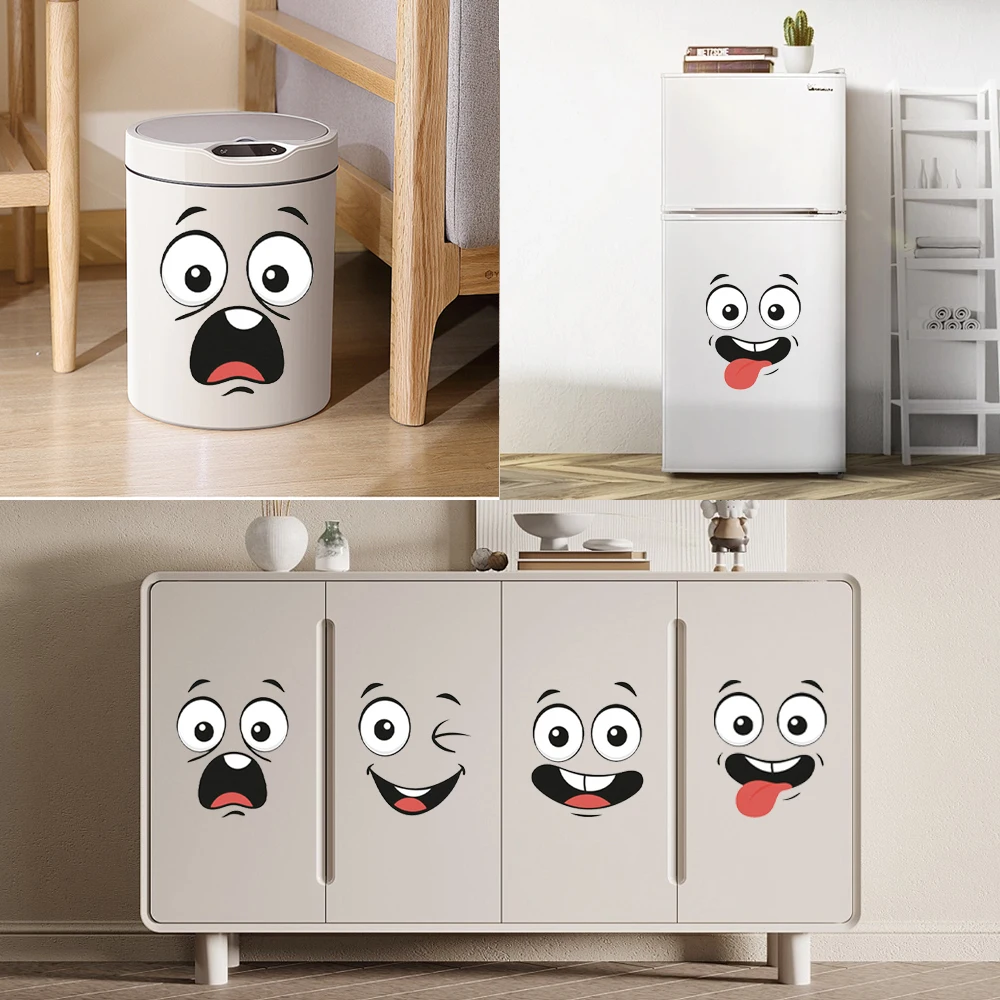 4PCS Cartoon Face Stickers,Self-Adhesive, Plastic Surface Compatible,Home Decoration Suitable for Trash Can, oilet Decor
4PCS Cartoon Face Stickers,Self-Adhesive, Plastic Surface Compatible,Home Decoration Suitable for Trash Can, oilet Decor