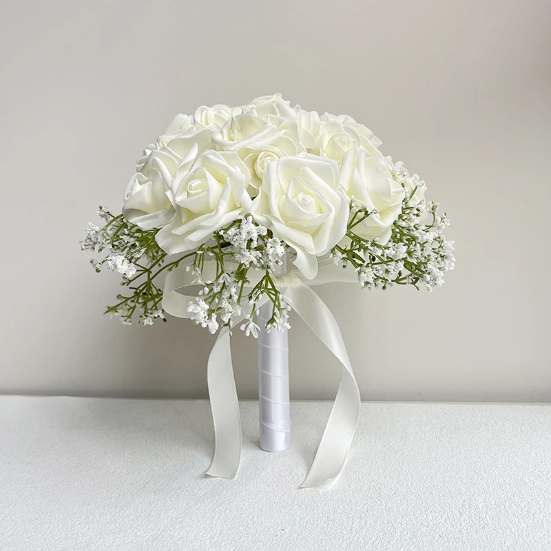 Bridal Bridesmaids Bouquet Wedding Accessories Flowers Artificial Foam Roses Wedding Supplies Bride Bouquets Customize
Bridal Bridesmaids Bouquet Wedding Accessories Flowers Artificial Foam Roses Wedding Supplies Bride Bouquets Customize