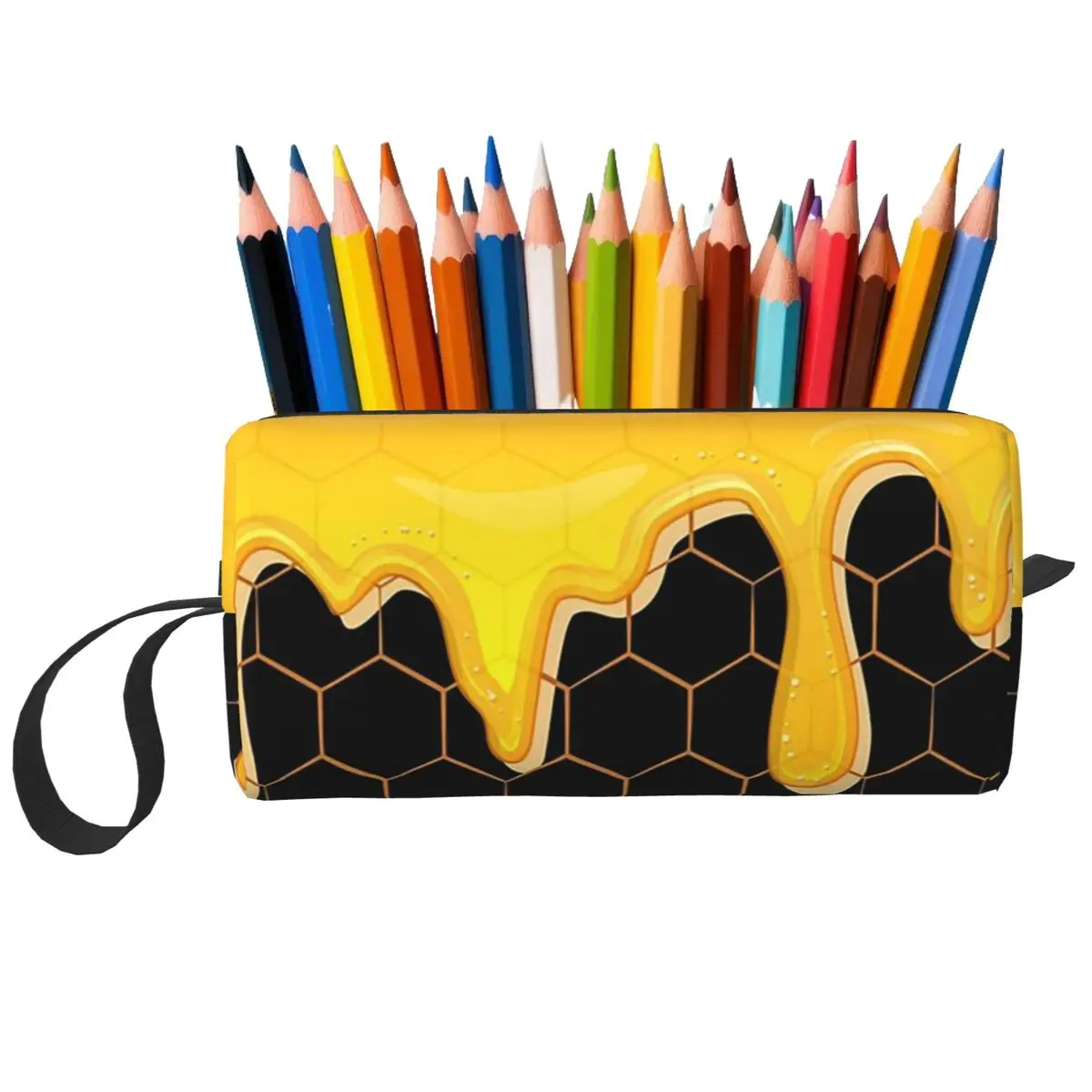 Honey Bee Pencil Case for Boy Girl Gifts Pen Box Pencil Bag Stationery Supplies Travel Women Cosmetic Bag Organizer Pouch
Honey Bee Pencil Case for Boy Girl Gifts Pen Box Pencil Bag Stationery Supplies Travel Women Cosmetic Bag Organizer Pouch