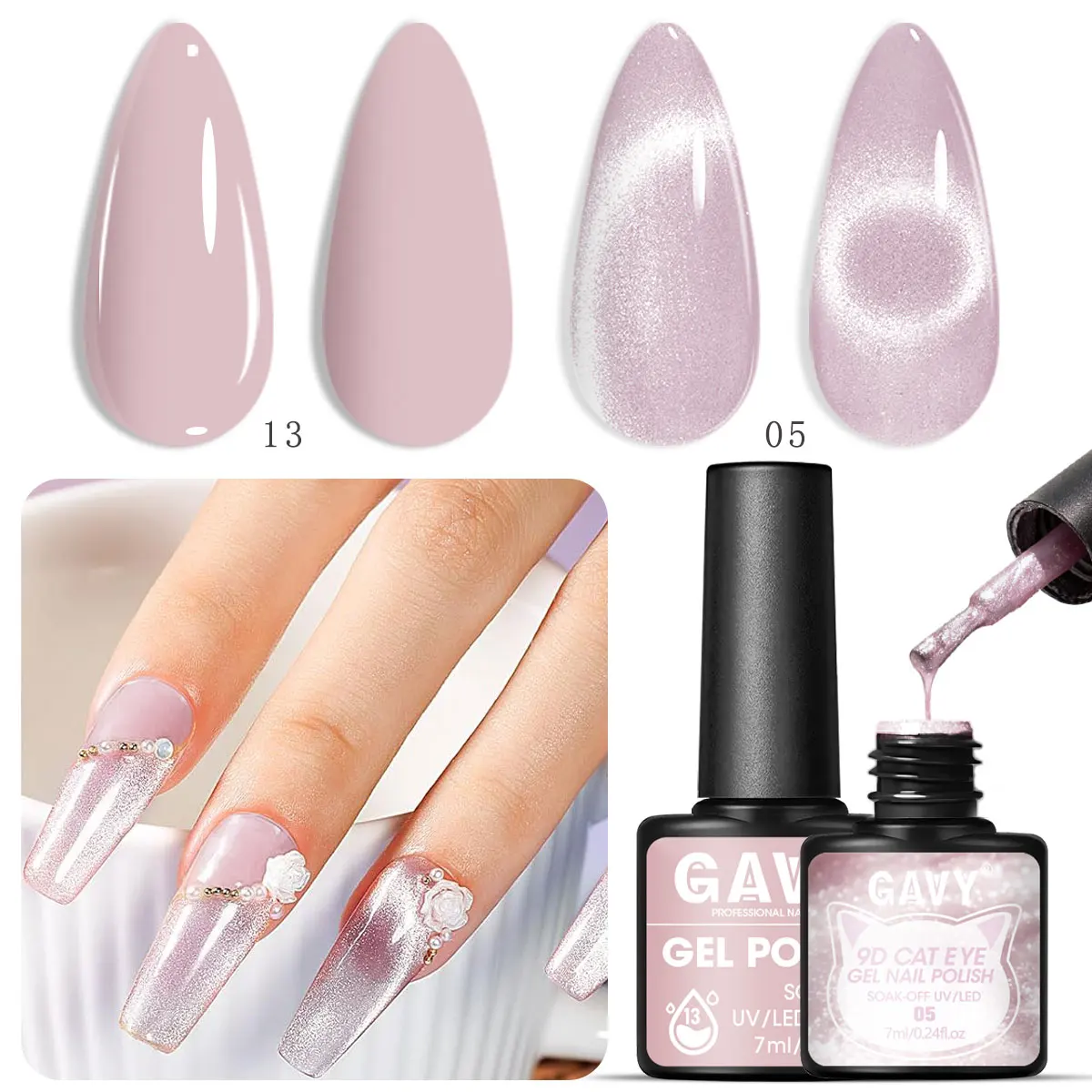 2pcs Spring/Summer New Glitter cat eyes and Solid Color Nail Polish Set, Gorgeous Style Nail Art, Perfect for Dates,
2pcs Spring/Summer New Glitter cat eyes and Solid Color Nail Polish Set, Gorgeous Style Nail Art, Perfect for Dates,