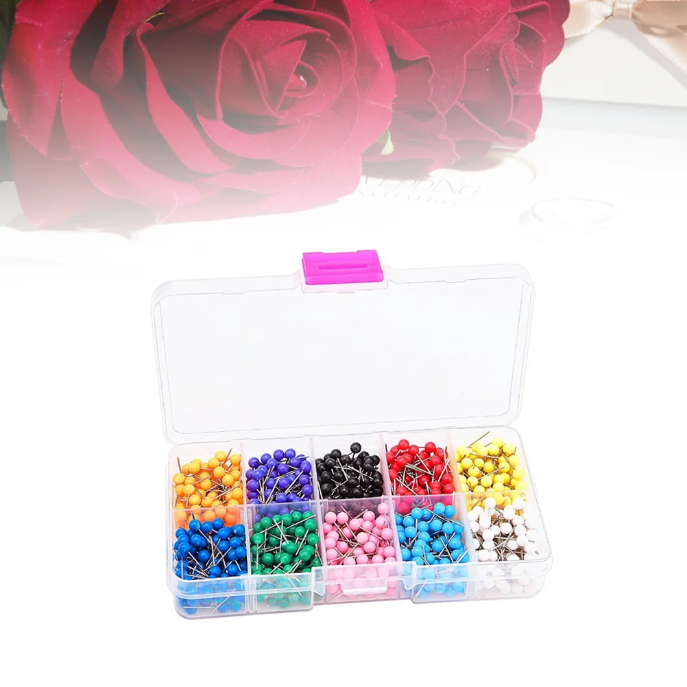 500pcs Colored Thumbtack Plastic Colorful Drawing Pin Push Pin Set for Maps Calendar 10 Different Colors
500pcs Colored Thumbtack Plastic Colorful Drawing Pin Push Pin Set for Maps Calendar 10 Different Colors