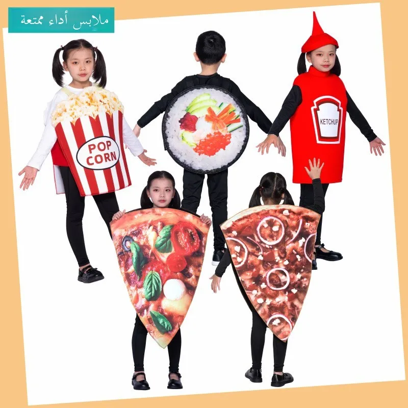Creative Halloween Parent-Child Food Costume Grape Tomato Ketchup Hot Dog Burger School Stage Playful Dress up Clothing
Creative Halloween Parent-Child Food Costume Grape Tomato Ketchup Hot Dog Burger School Stage Playful Dress up Clothing