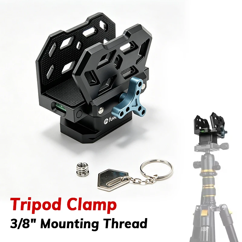Saddle Clamp Aluminum Alloy Shooting Rest Mount with Bubble Level for Hunting Lightweight Tripod with 3/8-Inch Threads
Saddle Clamp Aluminum Alloy Shooting Rest Mount with Bubble Level for Hunting Lightweight Tripod with 3/8-Inch Threads