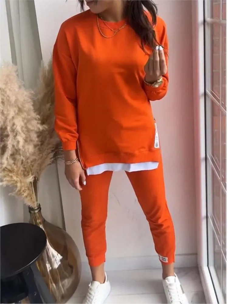 New Autumn Patchwork Loose Two Piece Set Women's Fashion Long Sleeve Pullover Suit Casual Hoodie Sports Pencil Pants Outfits
New Autumn Patchwork Loose Two Piece Set Women's Fashion Long Sleeve Pullover Suit Casual Hoodie Sports Pencil Pants Outfits