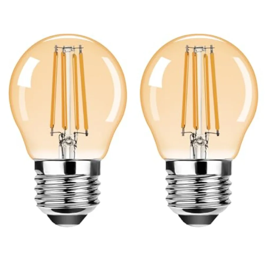 G45 E26 Vintage LED Small Edison Bulb 120V 4W 30 Watt Equivalent,Antique Globe Filament Decorative Light Bulbs Warm White 2200K
G45 E26 Vintage LED Small Edison Bulb 120V 4W 30 Watt Equivalent,Antique Globe Filament Decorative Light Bulbs Warm White 2200K