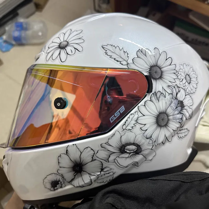 1 компл. наклейки на мотоцикл с цветами, водонепроницаемые для DIY, мотоциклетный шлем, боковая панель, виниловые наклейки для электрического скутера, забавное украшение
1 компл. наклейки на мотоцикл с цветами, водонепроницаемые для DIY, мотоциклетный шлем, боковая панель, виниловые наклейки для электрического скутера, забавное украшение