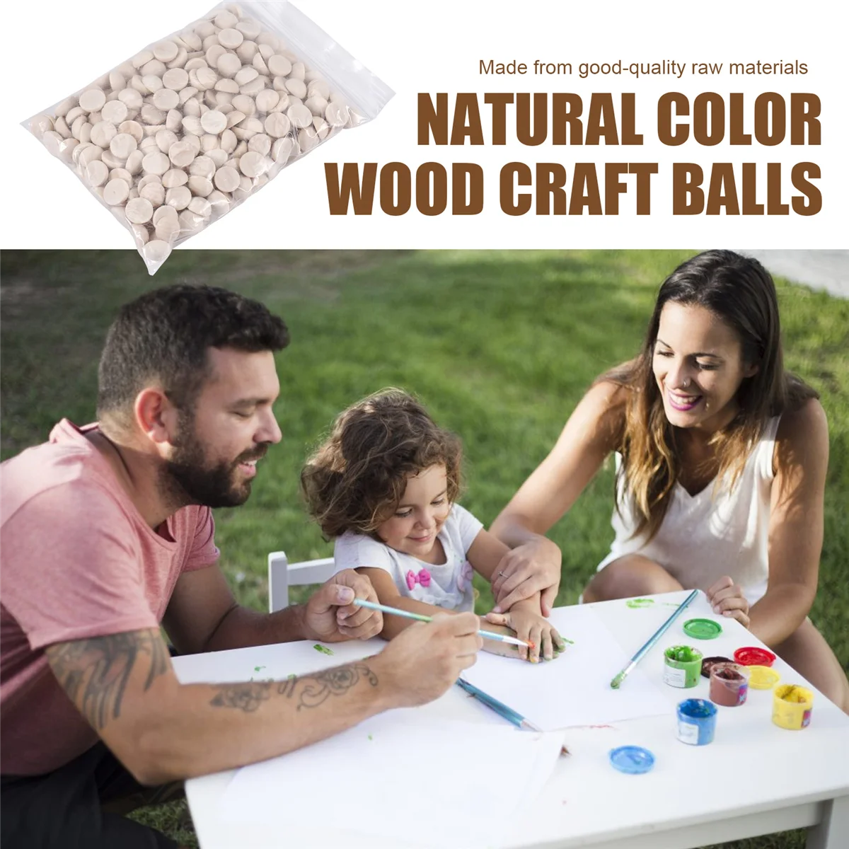 Durable 300Pcs Split Wood Balls Unfinished Half Wooden Balls Half Round Craft Balls for DIY Craft Arts Christmas Decoration 15mm 
Durable 300Pcs Split Wood Balls Unfinished Half Wooden Balls Half Round Craft Balls for DIY Craft Arts Christmas Decoration 15mm