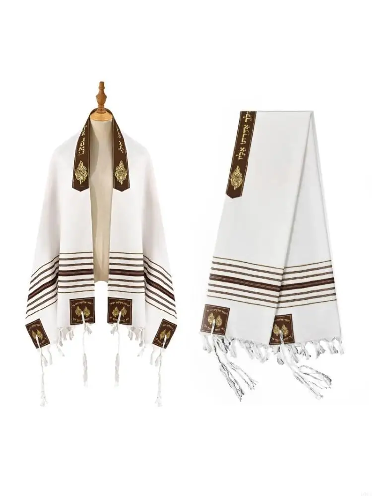Traditional Prayers Shawl Hebrew Letter Fringes Tallit For Spiritual Ceremony
Traditional Prayers Shawl Hebrew Letter Fringes Tallit For Spiritual Ceremony
