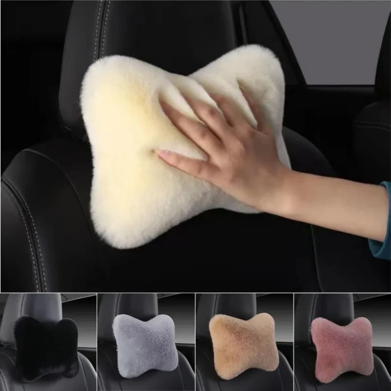 1pc Car Headrest Lumbar Pillow - Soft Imitation Rabbit Plush Comfort Cushion for All Seasons, Ergonomic Driver Support Headrest
1pc Car Headrest Lumbar Pillow - Soft Imitation Rabbit Plush Comfort Cushion for All Seasons, Ergonomic Driver Support Headrest