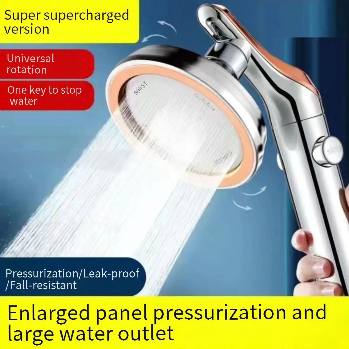 Shower head High pressure shower head hand shower head water heater Shower high pressure pressurization high water
Shower head High pressure shower head hand shower head water heater Shower high pressure pressurization high water