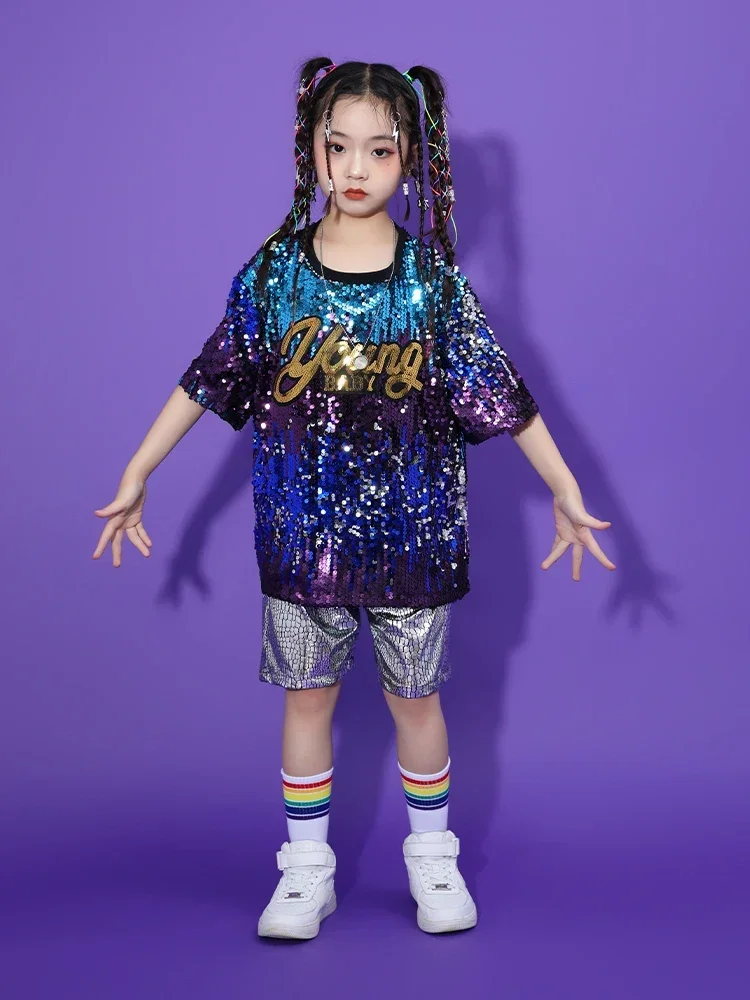 Children Street Dance Performance Costume Girls Jazz Dance Boys Hip Hop Band Stagewear Sequins Performance Clothing costume
Children Street Dance Performance Costume Girls Jazz Dance Boys Hip Hop Band Stagewear Sequins Performance Clothing costume