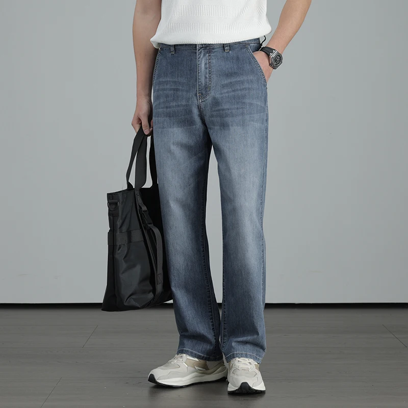 2026 Summer Premium Brand Clothing Men's Lightweight Straight Loose Jeans Cotton and linen thin denim Business casual trousers
2026 Summer Premium Brand Clothing Men's Lightweight Straight Loose Jeans Cotton and linen thin denim Business casual trousers