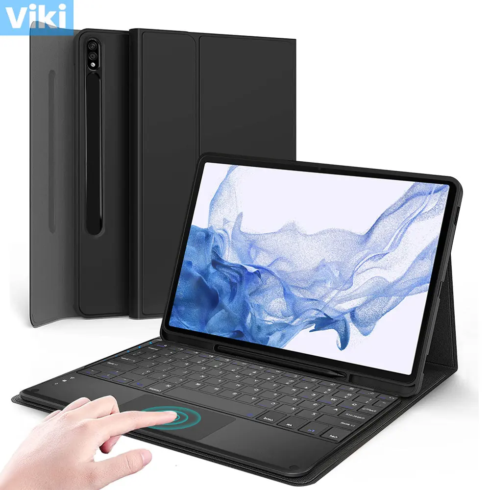 Волшебная клавиатура для Samsung Galaxy Tab S7 fe/S8/S7 plus/S8, ультра беспроводной чехол с клавиатурой для Samsung Galaxt Tab S6 Lite/A8/S8/S7
Волшебная клавиатура для Samsung Galaxy Tab S7 fe/S8/S7 plus/S8, ультра беспроводной чехол с клавиатурой для Samsung Galaxt Tab S6 Lite/A8/S8/S7