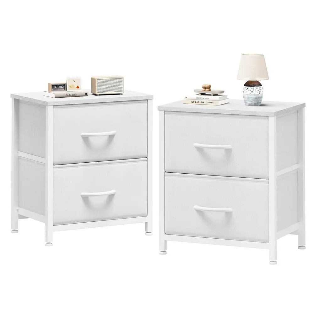 Nightstand Set of 2 with 2 Storage Drawers, 20 Height Small Bed Side Furniture End Table, Wooden Top Fabric Cabinet Kids Mini D
Nightstand Set of 2 with 2 Storage Drawers, 20 Height Small Bed Side Furniture End Table, Wooden Top Fabric Cabinet Kids Mini D