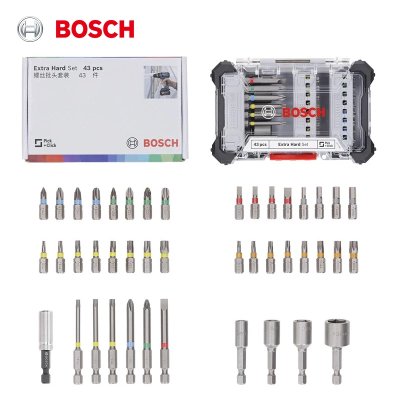 Bosch 43-Piece Screwdriver Tip Kit Professional Impact Controller Tip Kit Bosch Accessory
Bosch 43-Piece Screwdriver Tip Kit Professional Impact Controller Tip Kit Bosch Accessory