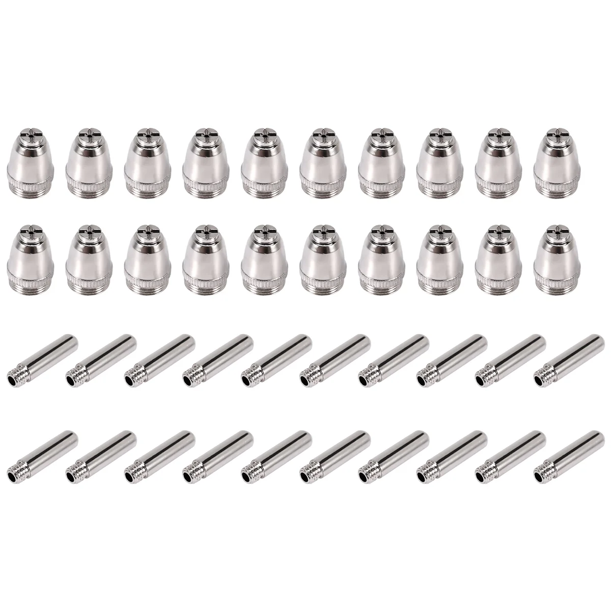40Pcs AG60 Plasma Cutting Torch Consumable SG55 Plasma Cutter Kit 60A AG-60 Plasma Torch Tip Electrode Nozzle
40Pcs AG60 Plasma Cutting Torch Consumable SG55 Plasma Cutter Kit 60A AG-60 Plasma Torch Tip Electrode Nozzle