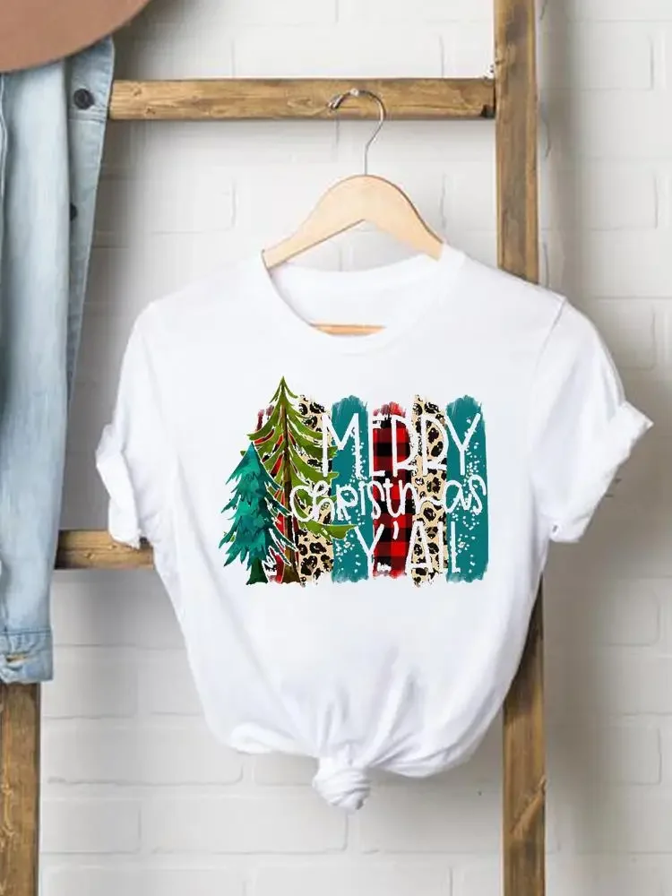 Lovely Letter Style Happy New Year Lady Casual Female Women Clothes Print O-neck Graphic T-shirt Christmas Fashion Shirt Tee
Lovely Letter Style Happy New Year Lady Casual Female Women Clothes Print O-neck Graphic T-shirt Christmas Fashion Shirt Tee
