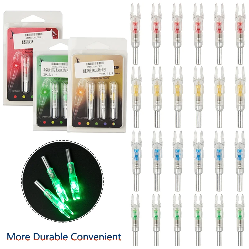 New 6.2mm LED Hand Plucked Illuminated Arrow Tail, PC Inserted Arrow Tail, For Hunting, Shooting,Carbon Arrow Accessories,1/3Pcs
New 6.2mm LED Hand Plucked Illuminated Arrow Tail, PC Inserted Arrow Tail, For Hunting, Shooting,Carbon Arrow Accessories,1/3Pcs
